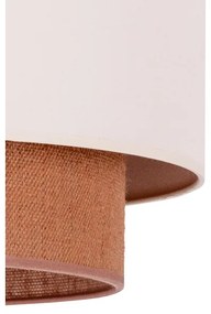 Duolla - Plafoniera BOHO 3xE27/15W/230V diametro 60 cm beige/marrone
