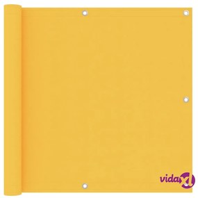 vidaXL Paravento Balcone Giallo 90x400 cm in Tessuto Oxford