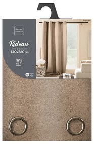 Tenda marrone chiaro in bouclé 140x260 cm Winona – douceur d'intérieur