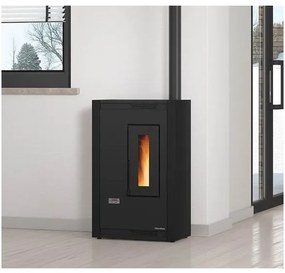 Stufa a pellet slim 4,4 kW La Nordica-Extraflame mod. Luisella bordeaux