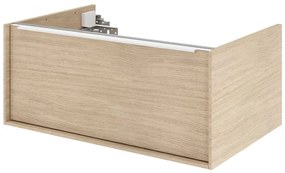 Mobile da bagno sospeso sotto lavabo L 75 x H 32 x P 48 cm quercia di campagna satinato, 1 cassetto SENSEA Neo