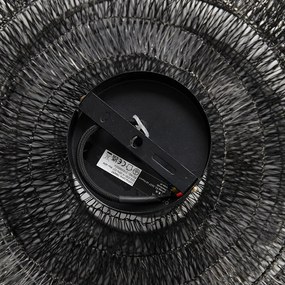 Plafoniera orientale nera 45 cm - Vadi