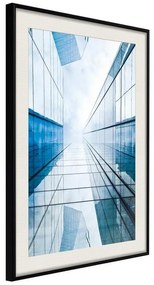 Poster Steel and Glass (Blue)