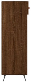 Scarpiera rovere marrone 30x35x105 cm in legno multistrato
