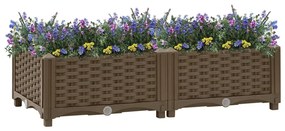 Fioriera Rialzata 80x40x23 Cm İn Polipropilene /