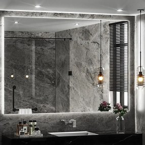 Specchio bagno 80x60 cm retroilluminazione led KAMIL-860 - KAMALU