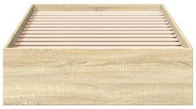 Giroletto cassetti rovere sonoma 90x200 cm legno multistrato