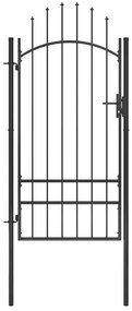 Cancello Da Giardino İn Acciaio 1x2,5 M Nero /