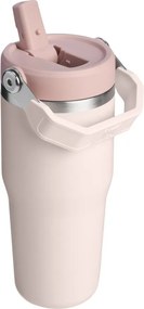 Borraccia termica rosa chiaro in acciaio inox 410 ml IceFlow™ Flip Straw 2.0 Tumbler Rose Quartz – Stanley