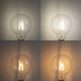 Set di 5 Lampadine LED Smart E27 G95 4.5W 470lm 2700-6500K