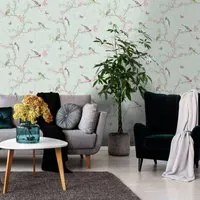 DUTCH WALLCOVERINGS Carta da Parati Phoebe Menta 442561