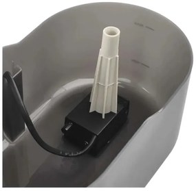 Fontana d'acqua per animali domestici 2,6 l/5V grigio