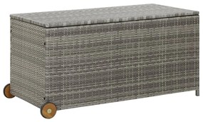 Contenitore Da Giardino Grigio Chiaro 120x65x61 Cm Polyrattan /
