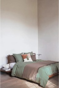 Set singolo con copripiumino e federa grigio-beige in cotone sateen 140x200 cm Mini - Mette Ditmer Denmark