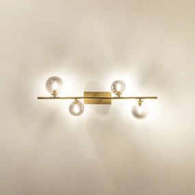 Brilagi - Lampadario a plafone LED MILLA 4xG9/3W/230V oro/fumé