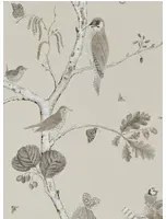Tapete Woodland Chorus von Sanderson - Sepia/ Neutral