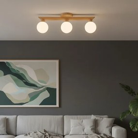 Plafoniera ANTONIO 3xG9/5W/230V rovere/bianco