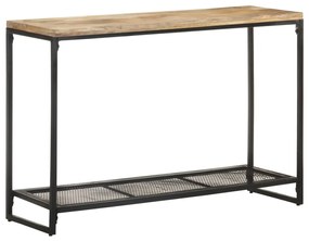 Tavolo Consolle 110x35x75 Cm İn Legno Massello Di Mango /