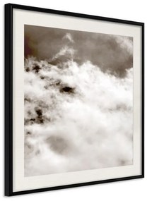 Poster  Clouds  Cornice Quadri Cornice nera con pass-partout, Larghezza x Altezza Home decor 20x20