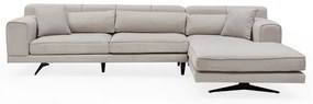 Divano angolare beige chiaro, angolo destro Jivago - Artie