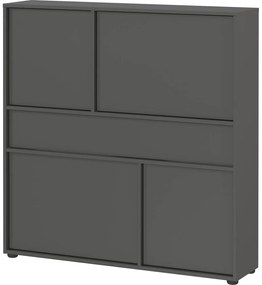 Armadietto color antracite 105x108x25 cm Ameca 2.0 – Germania