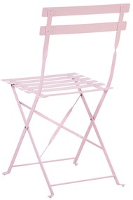Set da balcone acciaio rosa pastello FIORI Beliani