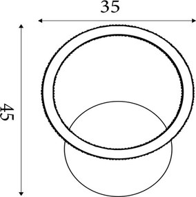 Searchlight 37121CP - plafoniera LED dimmerabile SPECIFICHE LED/18W/230V 3000K 35x45 cm
