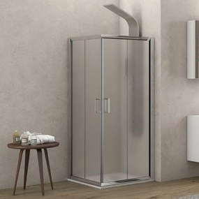 Box doccia angolare 120x70 vetro opaco altezza 180cm K410 - KAMALU