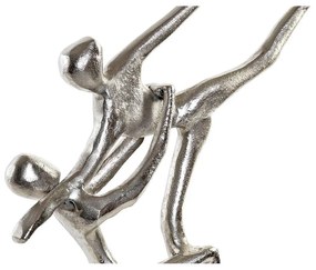Statua Decorativa DKD Home Decor Alluminio Marmo (2 pezzi) (43 x 10 x 37 cm)