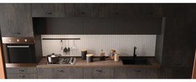 Rubinetto da cucina fisso a collo di cigno Remix nero verniciato opaco DELINIA