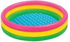 Piscina gonfiabile tonda 3 anelli +2 anni ø cm.147x33h. peso kg.1,76 (57422) Intex
