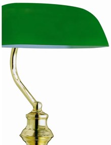 GLOBO 2491 - Lampada da tavolo ANTIQUE 1xE27/60W verde- oro