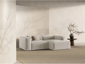 Divano angolare beige (con penisola a destra/con chaise lounge) Bergamo – Cosmopolitan Design