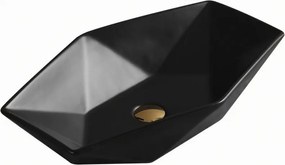 Mexen Elena lavandino da appoggio 63 x 41 cm, nero opaco - 21476385