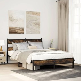 Giroletto Senza Materasso Con Testiera Rovere Sonoma 140x190 Cm /