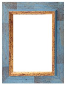 Cornice Firenze blu opaco per foto da 70x100 cm
