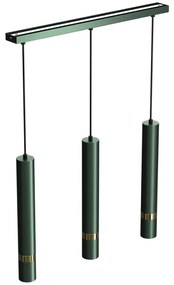 Lampadario a sospensione su cavo JOKER 3xGU10/25W/230V verde/oro