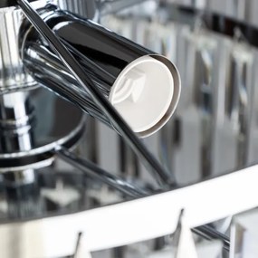 Brilagi - LED Lampadario di cristallo a sospensione con catena MOZART 5xE14/40W/230V cromo lucido