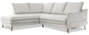 Divano letto angolare beige (angolo sinistro) Charming Charlie - Miuform