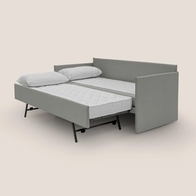 Tortona Divano duplex con doppio letto in tessuto simil cotone impermeabile T13 grigio