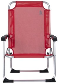 Sedia da campeggio pieghevole rossa
