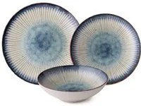 Servizi 24 piatti porcellana decoro blu azzurro