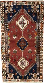 Shiraz Tappeto persiano 100 x 190 Rosso (Iran) Annodato A Mano