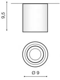 Azzardo AZ2690 - Plafoniera da bagno BRANT 1xGU10/50W/230V IP44
