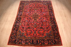 Kashan Tappeto 140 x 200 (Iran) Annodato A Mano