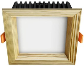 APLED -Lampada LED SQUARE WOODLINE LED/6W/230V 4000K 12x12 cm pino legno solido