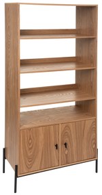 Libreria con 2 ante 80x184x40 cm