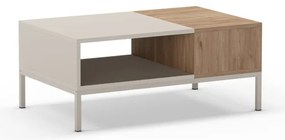 Tavolino color crema 56x90 cm Cailin - Marckeric