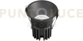 Incasso led quark nero tondo cob 18w 2000lm cct 3000k / 4000k / 650...