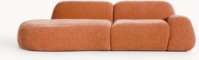 Chaise longue componibile 3 posti in teddy Wolke
